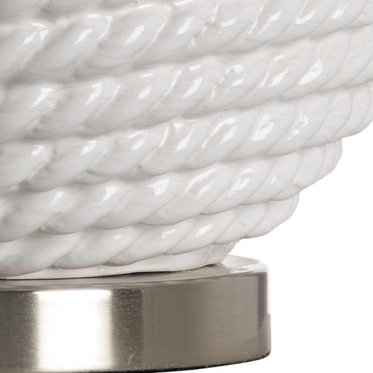 Lampe de table 24 po Coastal, Blanc glacé