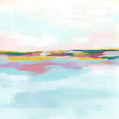 Rainbow Horizon I - Wrapped Canvas Painting