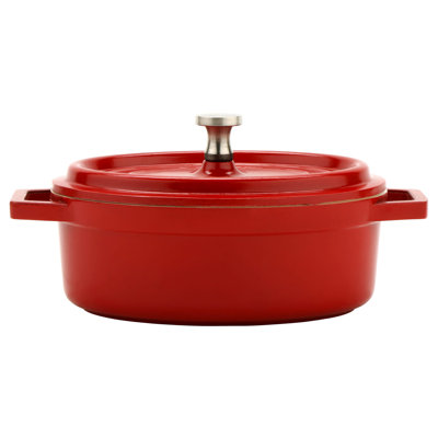 GET Cocotte ovale antiadhésive en fonte d'aluminium