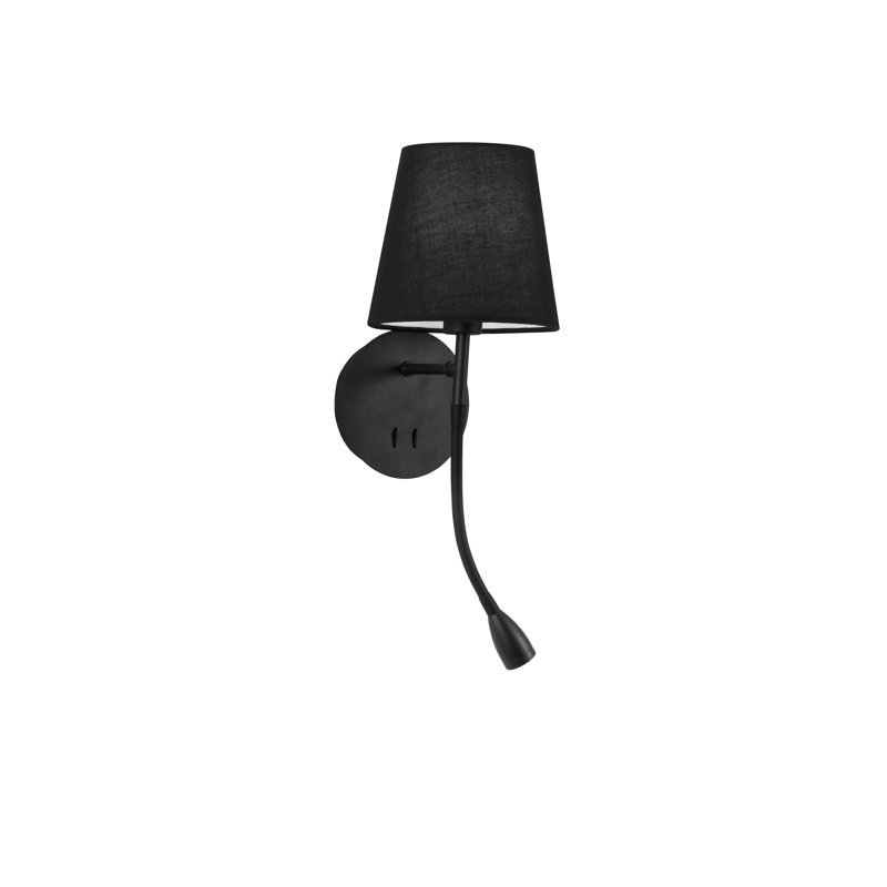 LED Armed Sconce, Black