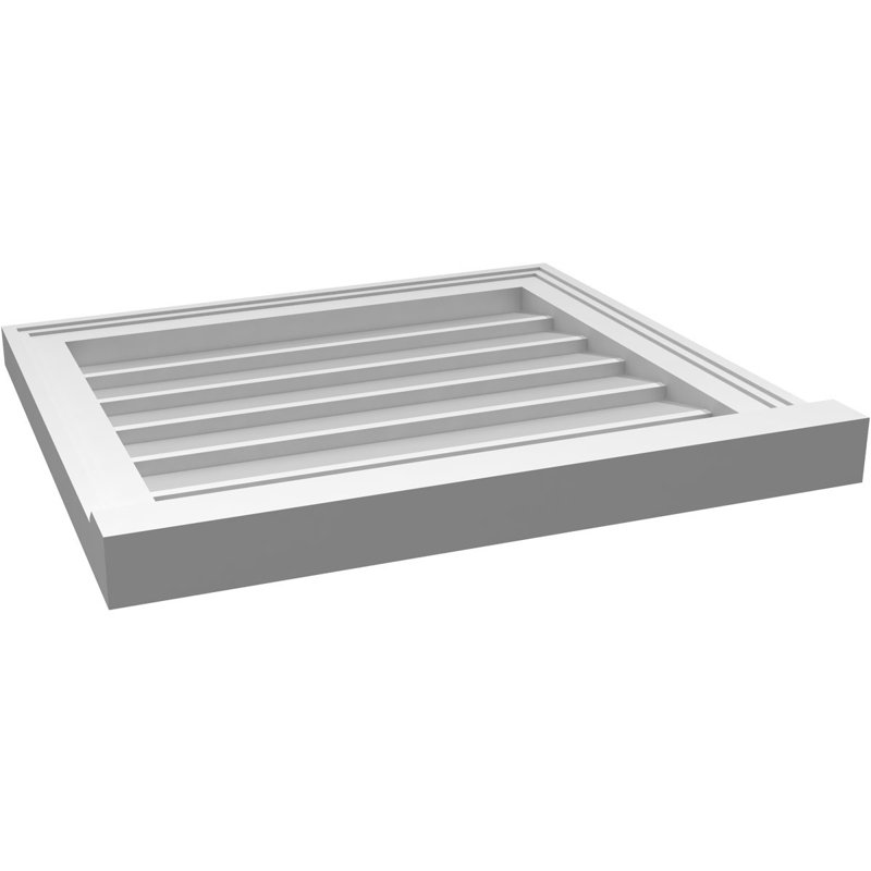Cadre de seuil Brickmould, brun clair apprêté, H 20 po x l 22 po x P 2 po
