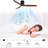 Bhoyar Farmhouse Lighted Ceiling Fan with Solid Wood Blades and Reversible DC Motor-119443606-119443608