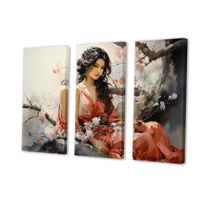 " Asian Woman Beauty III " 3 - Pieces