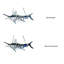 Panneau de vitrail Swordfish