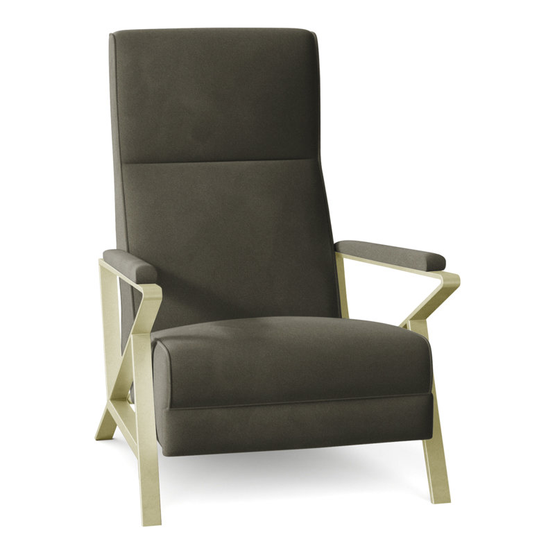 Infinity 28.25" Wide Manual Standard Recliner, Brushed Brass, 9953 Loden