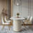 Light luxury stone table and chair combination
