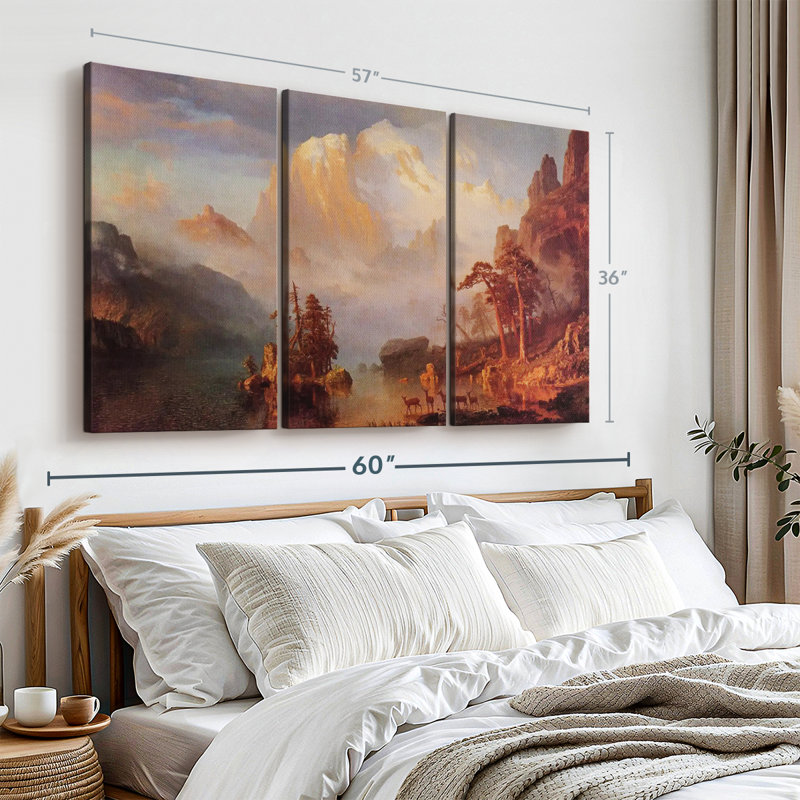 The Rocky Mountains Canvas Print, 36" H x 57" W