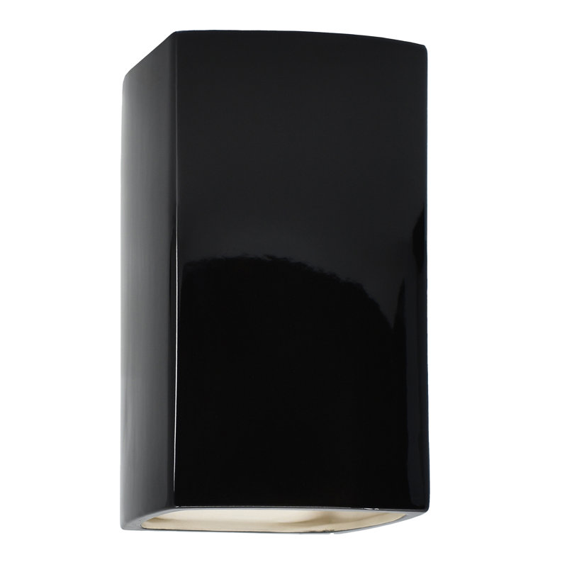 1 - Light Flush Mounted Sconce, 13.5" H x 7.25" W x 6.5" D, Yes, Greco Travertine
