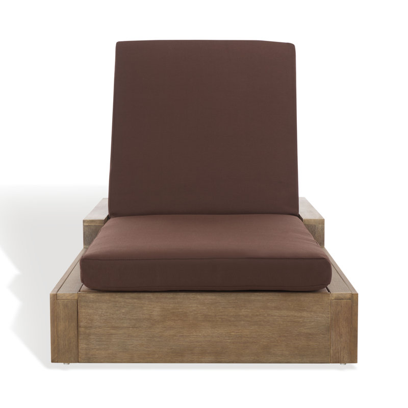 Lanai Outdoor Chaise Lounge, Dark Brown