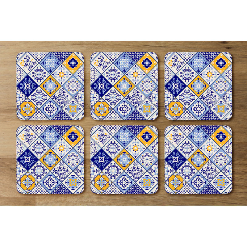 Square 6 Piece Coaster Set