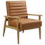 Fauteuil d'appoint en cuir Jensen -101174291-101174290
