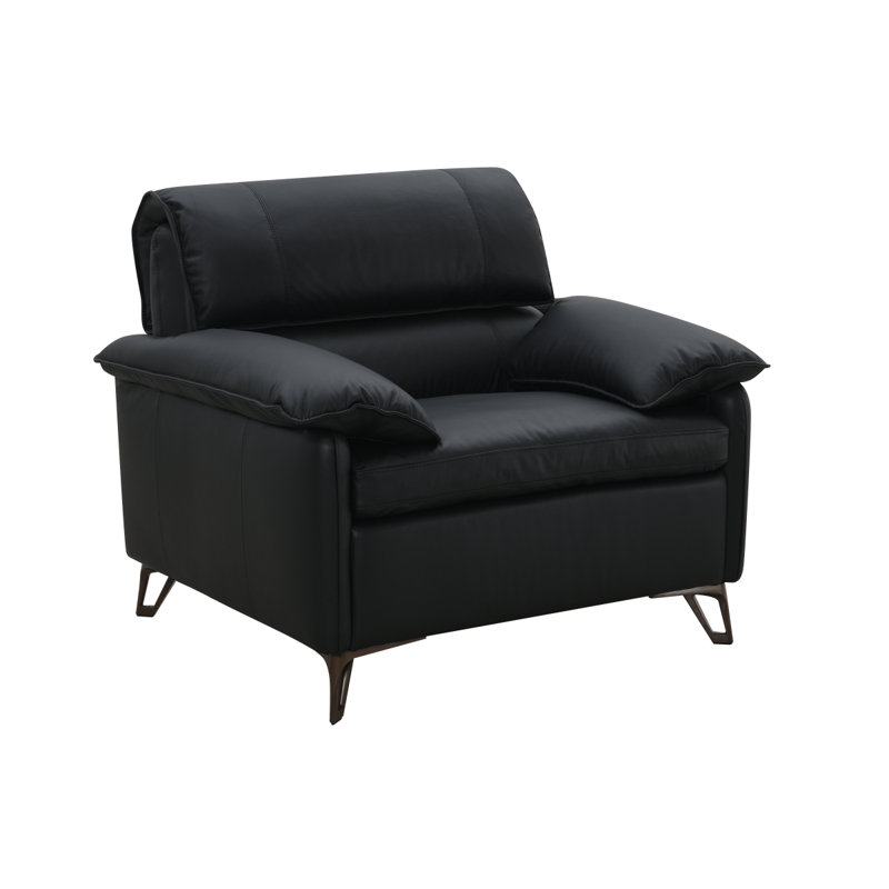 Chaise en cuir Eilene