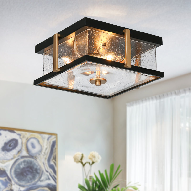 Deanna 3 - Light 12'' Square / Rectangle Flush Mount