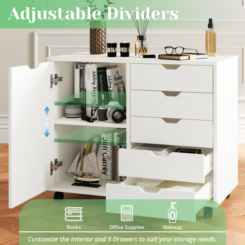 Renava Storage Drawer, White