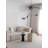 Luxurious 3-Seat Sofa, White Velvet, 87.4 x 35.0 x 43.3 inches | 100% Hornbeam Frame, 16.1 inches Seat Height, 33.9 inches Seat Depth | Elegant Design with Plastic Legs, Perfect for Living Room & Modern Decor