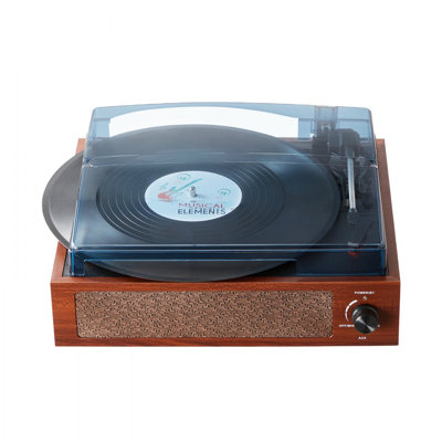 Vinyl Record Player, 3-Speed, Belt Driven Turntable Player with Built-in 10W Stereo Speakers Magnetic Cartridge, Support 33/45/78 RPM Bluetooth Aux in -  Stellweilan Tessberg, LSJ23S000000RDAI3V1@DAN