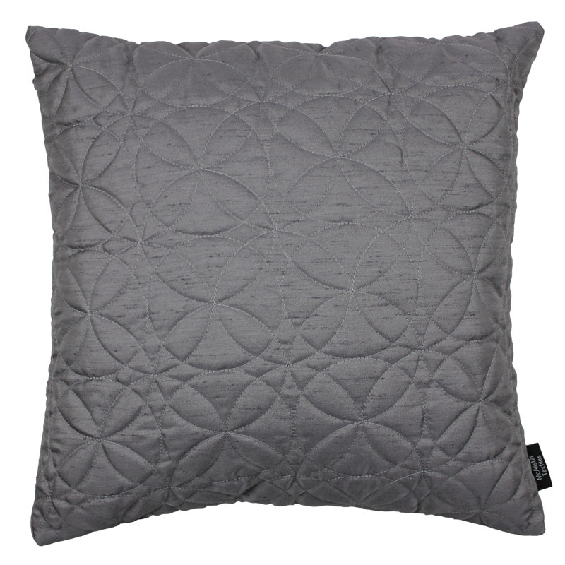 Bloxom Square Throw Cushion, Charcoal Grey, 60 x 60cm