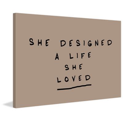 Reproduction d'art sur toile tendue «A Life She Loved»