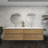 84" Wall-Mounted Double Sink Bathroom Vanity Set-70056032