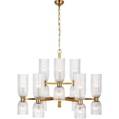 Aerin Asalea Medium Two-Tier Chandelier