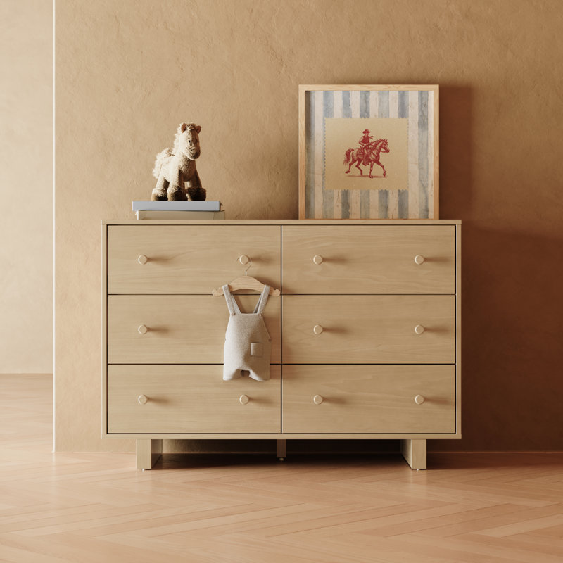 Commode 6 tiroirs Texas, Bois flotté