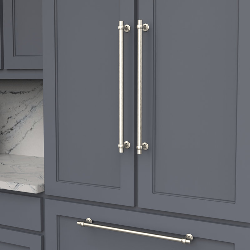 Ostia Collection Pull, 18", Satin Nickel