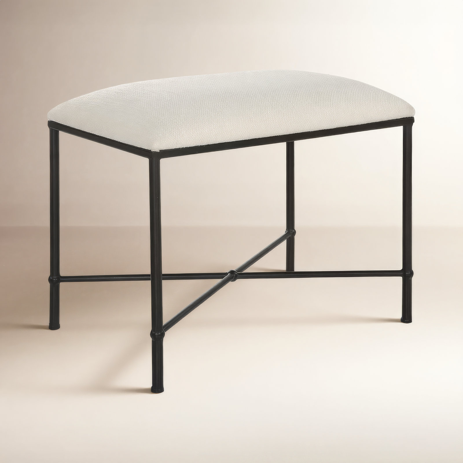 Brynn Bedroom Bench, Black, 20" H x 24" W x 16"D
