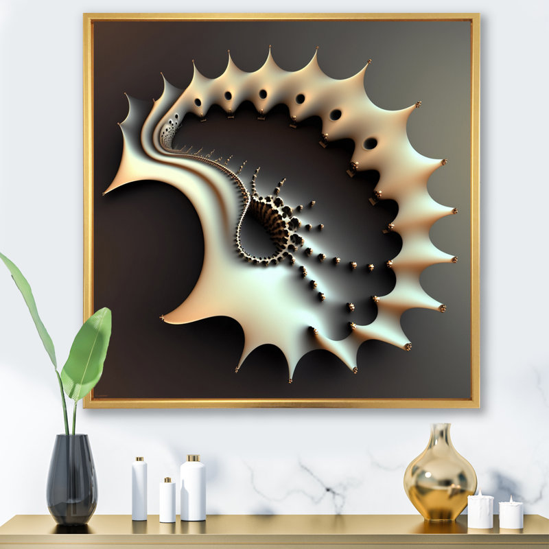 3D Fractal Universe - impression, H 30 po x l 30 po x P 1 po, Toile tendue