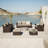 Shanden Wicker 5 - Person Patio Conversation Sets with Cushions