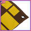 Tapisserie murale jaune rectangulaire brun - Rectangles-130098842