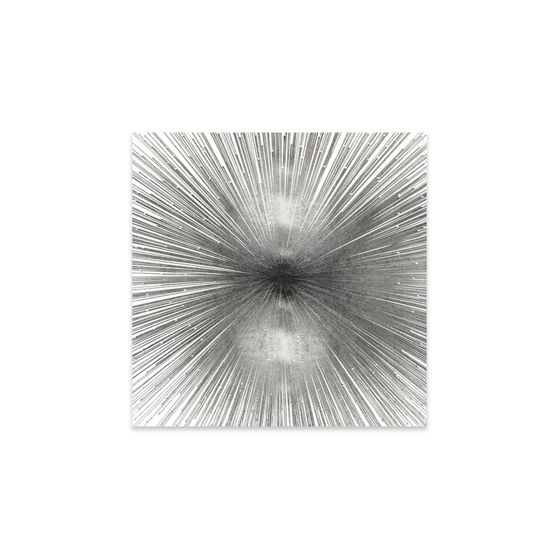«Radiant» par Abby Young, impression sans cadre, H 36 po x l 36 po x P 0,25 po, Argent