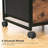 Rustic Brown 3-Drawer Mobile File Cabinet - Vertical Filing Cabinet, Under Desk Cart With Fabric Drawers (Rolling Printer Stand, Fits A4/Letter For Home Office)