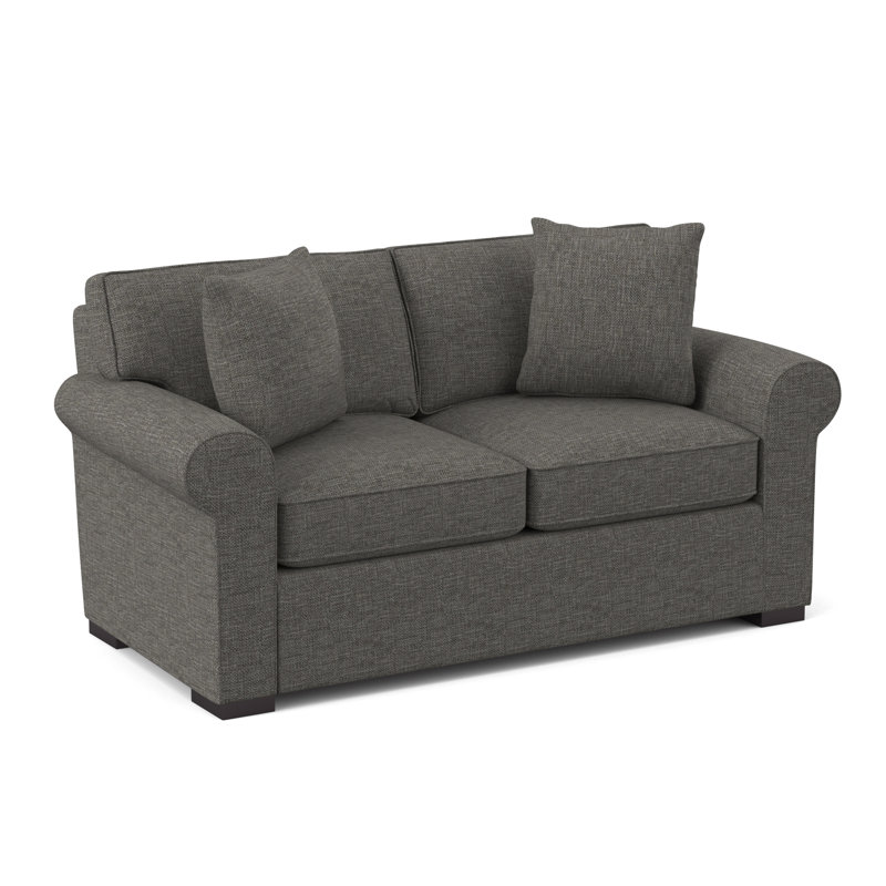 Eva-Grace Upholstered 66'' Loveseat, Thrillist Graphite Sustain®