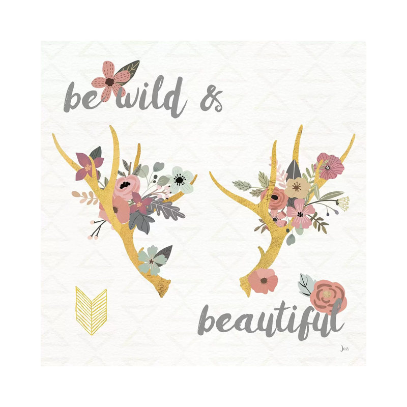 Boho Beauty I Pastel 1 Piece Wrapped Canvas Painting, 93.98 cm H x 93.98 cm W x 1.91 cm D