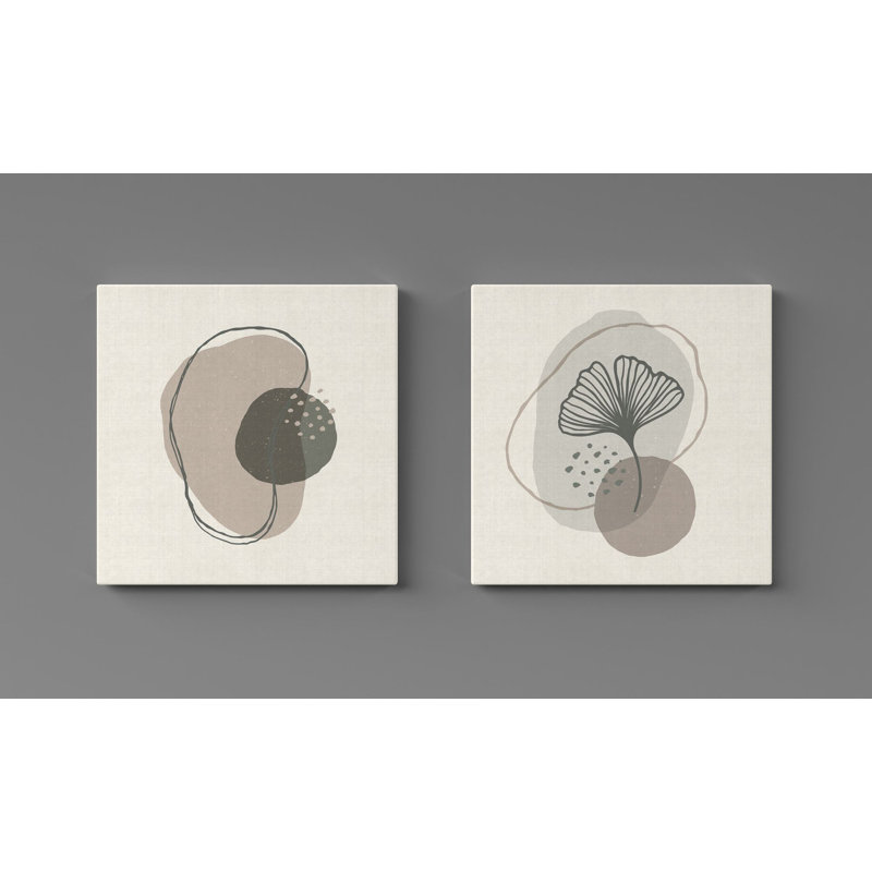 Stunning Decorative Canvas Paintings (2 Pieces), 19.7 x 19.7 Inches Each | 100% Canvas with 100% Wooden Frames | Perfect for Living Room & Bedroom Decor, Adds Elegance and Style to Any Space