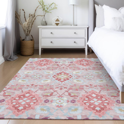 Machine Washable Indoor/Outdoor Chayden ACN1002 Blush