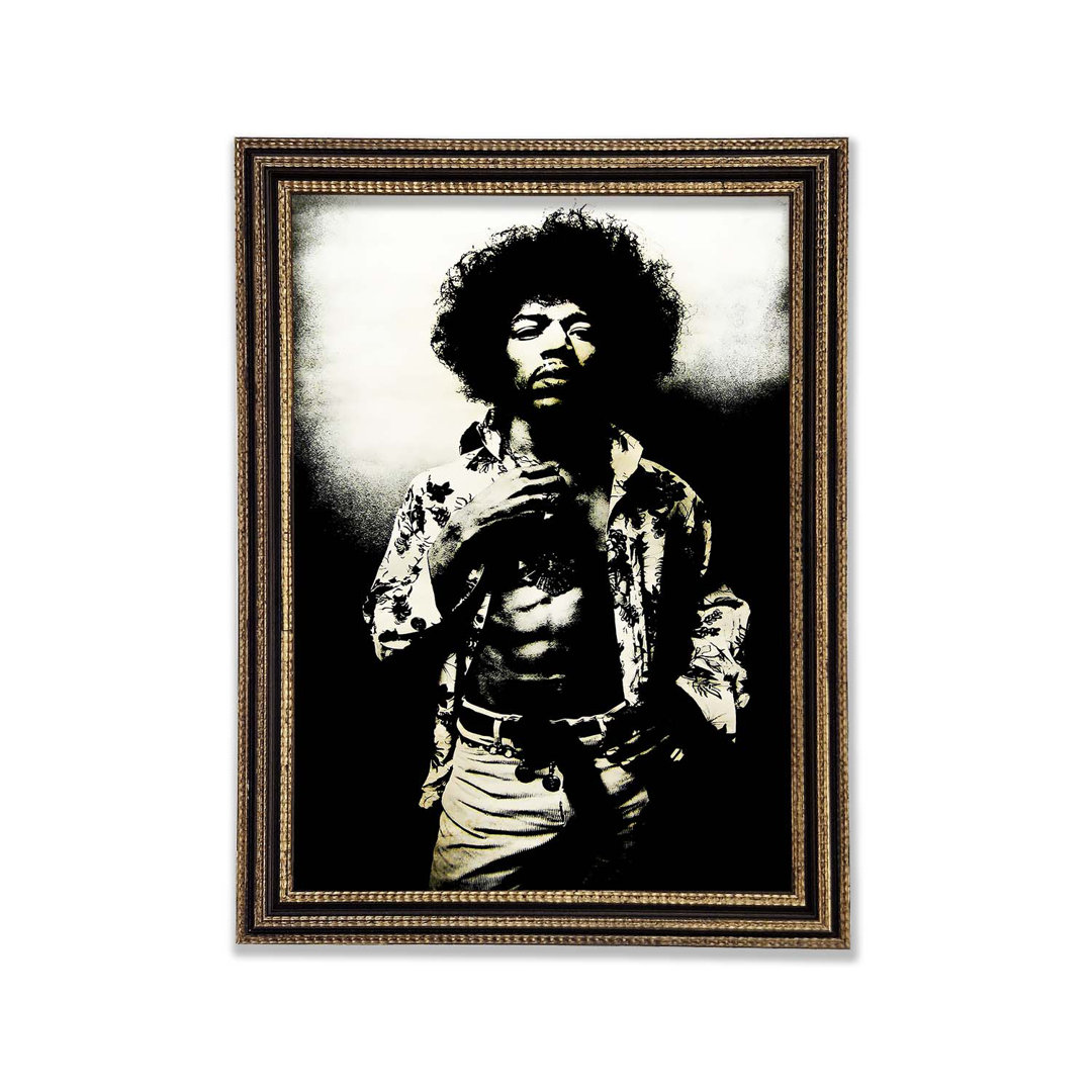 Jimi Hendrix Foxy - Druck