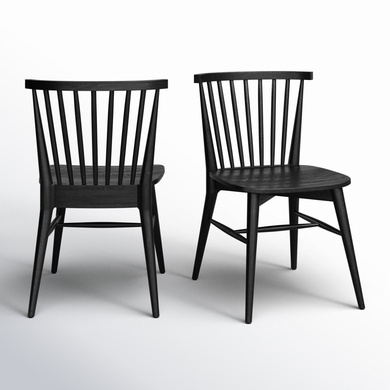 Ensemble de 2 chaises d'appoint Arka, Noir