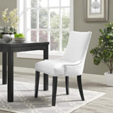 Chaise de salle à manger en vinyle Magnate par Modway