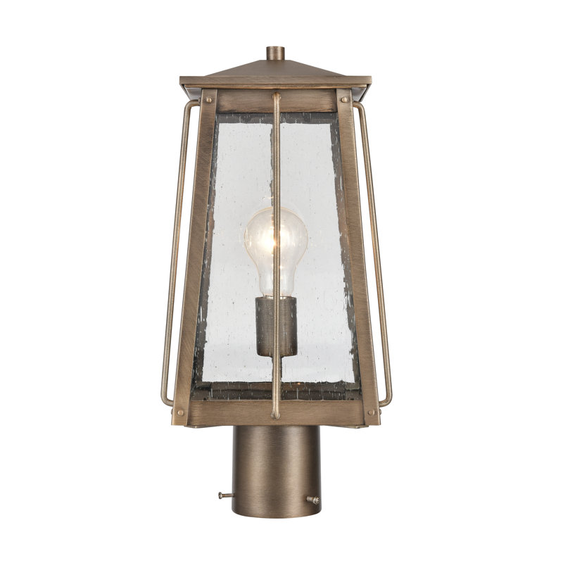 Lampadaire d'extérieur 2 lumières Kirkdale, Laiton rétro