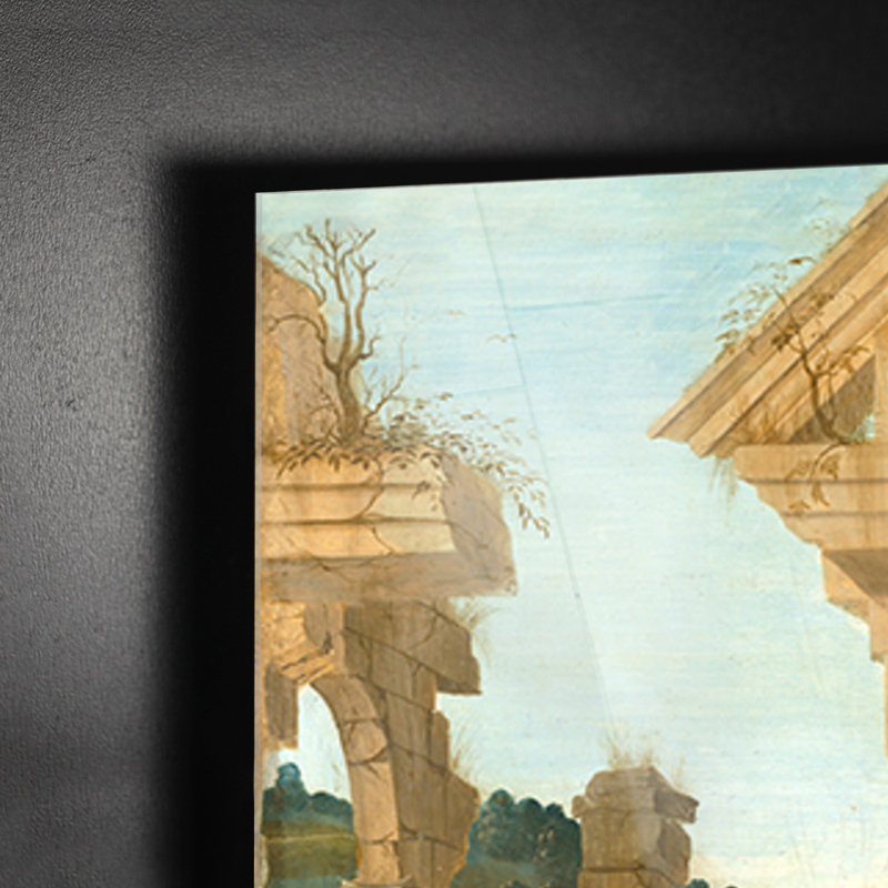 Adorazione Dei Magi by Sandro Botticelli - Unframed Painting on Canvas, 70cm H x 100cm W
