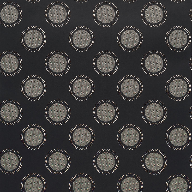 Schumacher x Neisha Crosland Watermark Wallpaper, Black/White