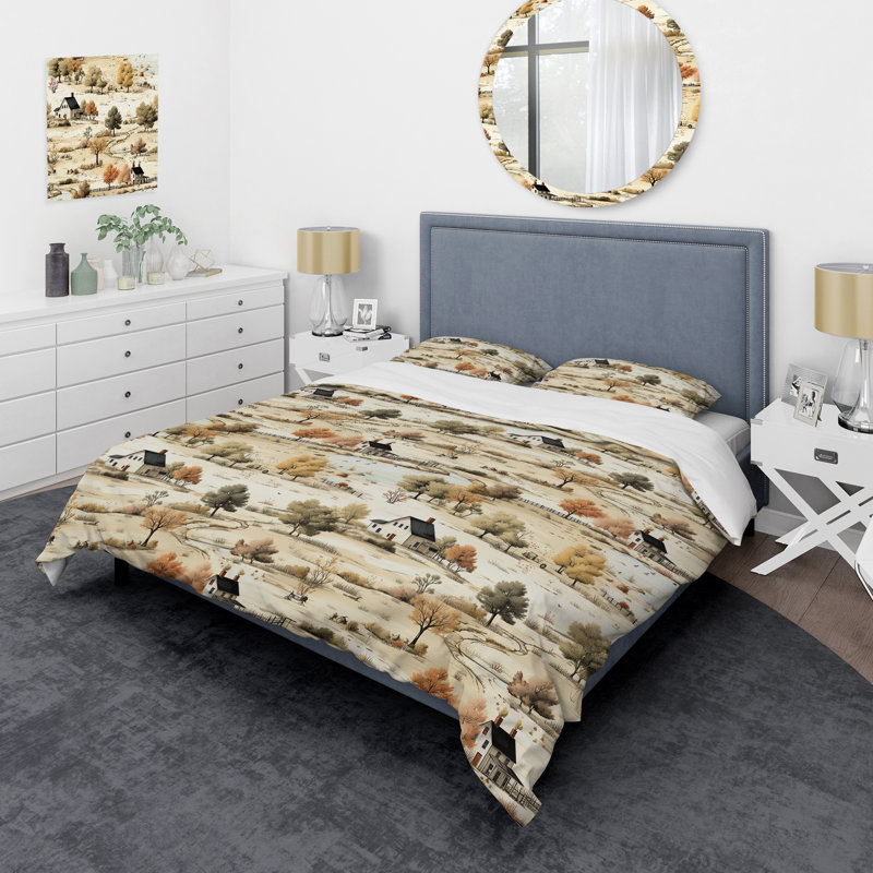 Literie Quendarius, Housse de couette simple + 1 taie décorative stan