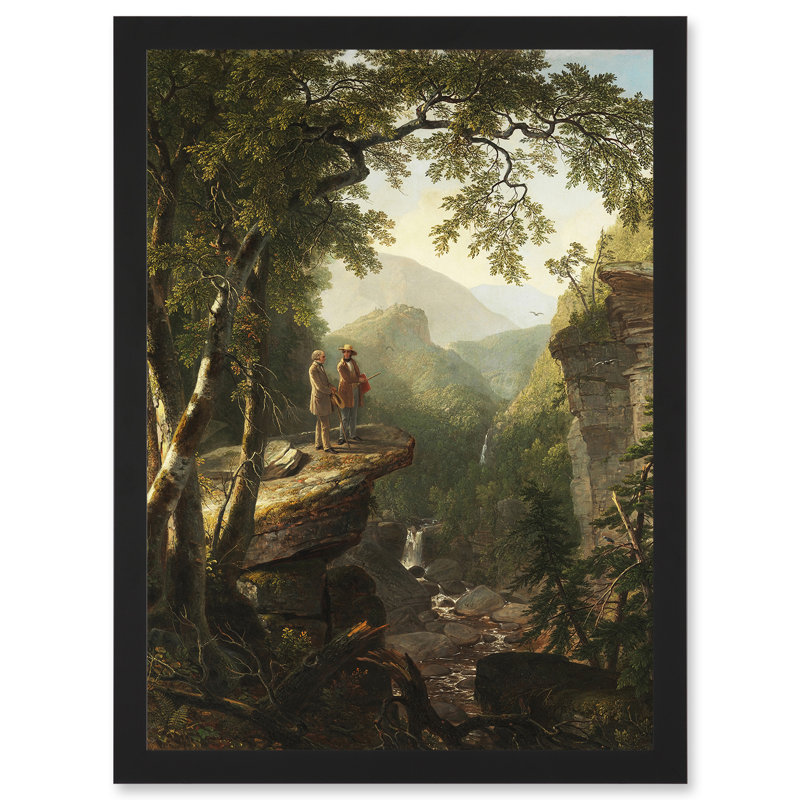 Durand Kindred Spirits Cliffs Landscape Picture Frame Painting on Paper