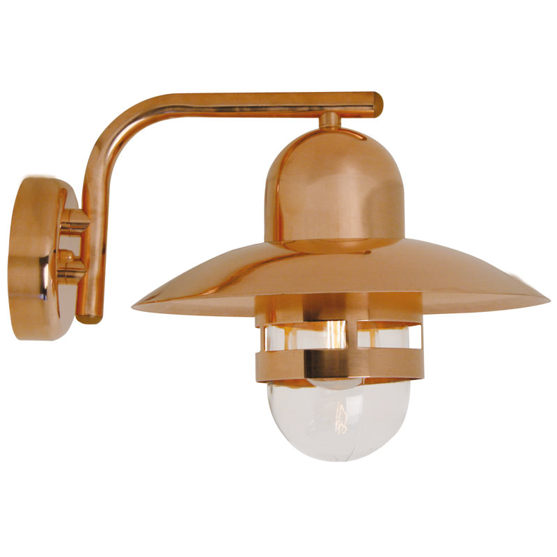 24cm H Outdoor Barn Light, Copper