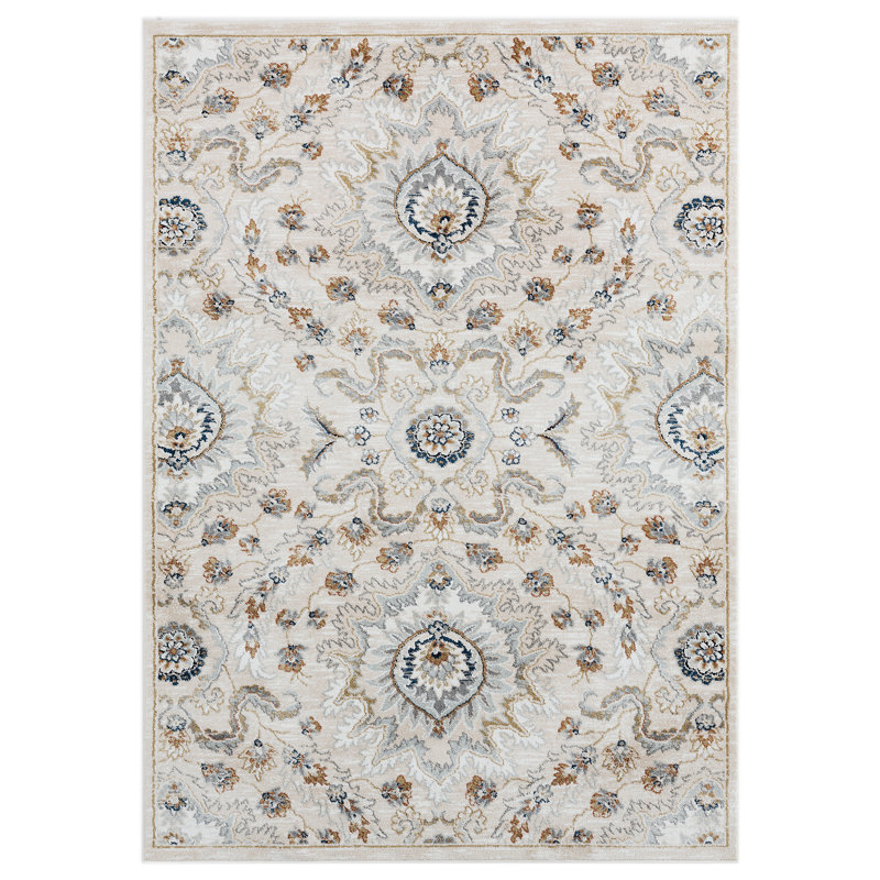 Tapis beige Blandine Century, Rectangle 5 pi 3 po x 7 pi 2 po