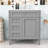 30-Inch Bathroom Vanity with Ceramic Top, Soft-Close Door Cabient and 3 Drawers-53944385