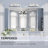 Leyat Modern Rectangle Metal Frame Wall Mirror for Bathroom-1133631097-1133631092