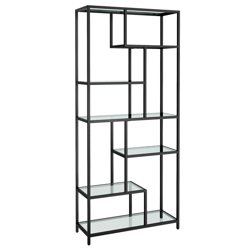 Majella Etagere Bookcase, Black