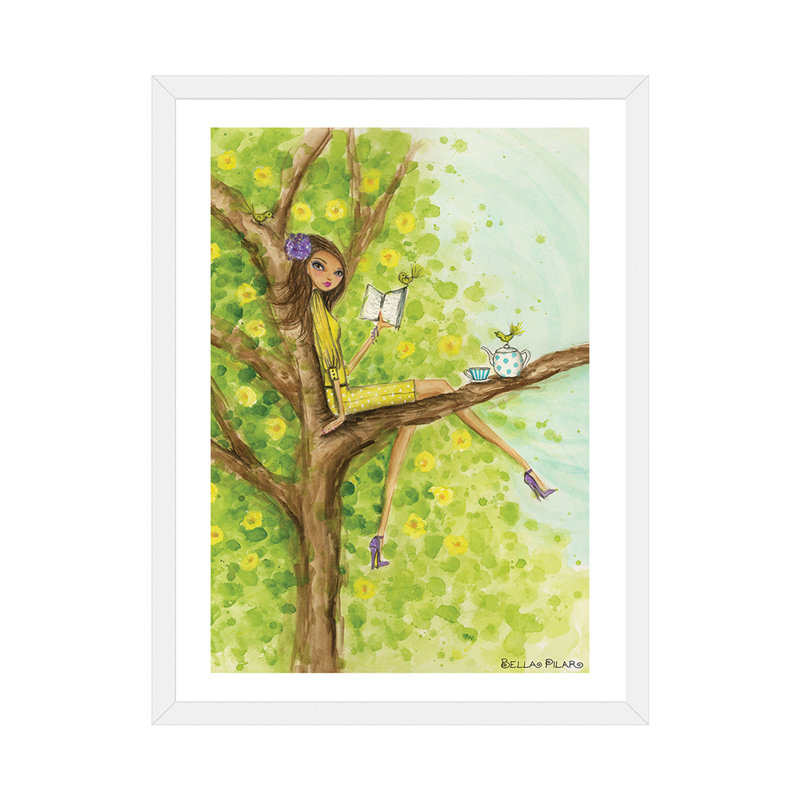 Printemps à Summerside # 3, art, H 32 po x l 24 po x P 1 po, Papier avec cadre blanc